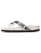 Love Moschino Дамски чехли естествена кожа - Latte - модел JA28263G0IIX110A