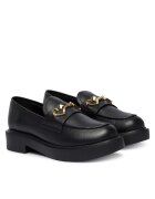 Love Moschino Дамски мокасини естествена кожа - цвят - JA10094G0NIA0000