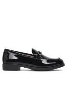 Love Moschino Дамски мокасини естествена кожа - черни - JA10012G1MIH000B