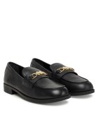 Love Moschino Дамски мокасини естествена кожа - черни - JA10242G1NIA000035