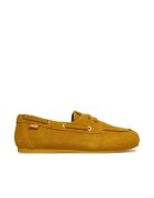 Love Moschino Дамски мокасини - естествена кожа - жълти