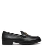 Love Moschino Дамски мокасини Vitello Nero - естествена кожа -