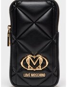 Love Moschino Калъф за телефон с лого - Черен