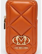 Love Moschino Калъф за телефон с лого - Тъмно оранжево