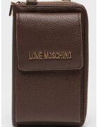 Love Moschino Конвертируем портфейл с презрамка-верижка - Кафяв