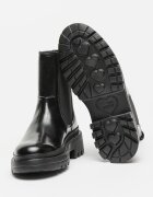 Love Moschino Кожени боти Chelsea Черен