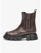Love Moschino Кожени боти Chelsea с еластични панели