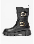Love Moschino Кожени боти с масивен дизайн