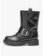 Love Moschino Кожени боти с тока