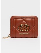 Love Moschino Портфейл от еко кожа с лого - Карамел
