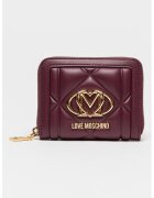 Love Moschino Портфейл от еко кожа с лого - Виолетов