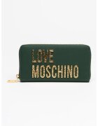 Love Moschino Портфейл от еко кожа с метално лого