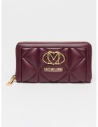 Love Moschino Портфейл от капитонирана еко кожа - Виолетов