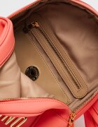 Love Moschino Раница от еко кожа с лого Розово