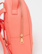 Love Moschino Раница от еко кожа с лого Розово