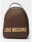 Love Moschino Раница от еко кожа с метално лого