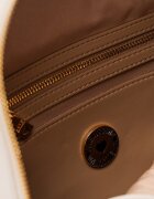 Love Moschino Раница от еко кожа с метално лого Слонова кост