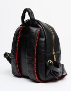 Love Moschino Раница с метално лого Черен