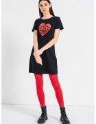Love Moschino Рокля тип тениска с лого - Черен