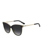 Love Moschino Слънчеви очила Cat-Eye с градиента - Златист/Черен