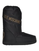 Love Moschino Зимни ботуши с халки за лесно обуване - Червен/Черен