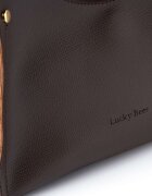Lucky Bees Чанта от еко кожа Тъмнокафяв