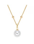 Lulu  Jane 14K златно колие - украсено със синтетични перли -