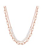 Lulu  Jane Двуредово колие с 14К златно покритие