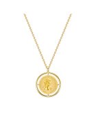 Lulu  Jane Колие с 14K злато и висулка - Златист/Жълт