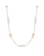 Lulu  Jane Колие с покритие от 14K злато с перли