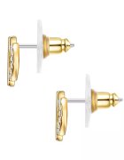 Lulu  Jane Обеци с 14K злато и кристали Златист