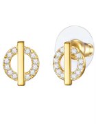 Lulu  Jane Обеци с 14K злато и кристали