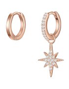 Lulu  Jane Обеци с покритие от 14К розово злато и циркони