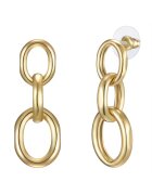 Lulu  Jane Обеци с покритие от 14K злато и дизайн на верижка