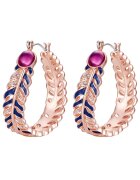 Lulu  Jane Обеци с покритие от 14K злато с кристали