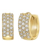 Lulu  Jane Обеци с покритие от 14K злато с циркони