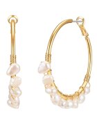 Lulu  Jane Обеци тип халки с покритие от 14K злато
