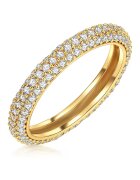 Lulu  Jane Пръстен с 14-каратово позлатено злато - украсен с цирконий - MM Gold