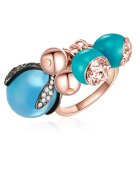 Lulu  Jane Пръстен с покритие от 14К злато и европейски перли