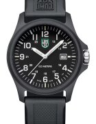 Luminox Часовник за мъже Carbonox 2400 - водоустойчив 100м - карбонов корпус - каучукова каишка - черен