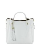Made in Italy Чанта от естествена кожа Ariana 123 - 33x30x13 см - Бяла 14144