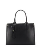 Made in Italy Черна чанта от естествена кожа 8969 122 11409