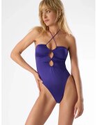 Maison Close One Piece Swimsuit With Glossy Aspect And Frot Cut-outs