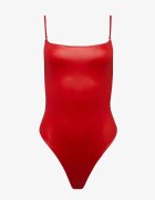 Maison Close One Piece Swimsuit With Thin Straps Червен