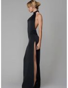Maison Close Open Back Long Dress - Черен