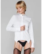 Maison Close Shirt With Garter Belt Details - Бял