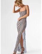 Maison Close Striped See-through Maxi Dress