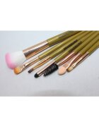 Makeup Комплект четки за грим Грим 7 четки Зелен