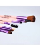 Makeup Комплект четки за грим розови 8 парчета
