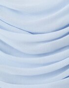 Mango Асиметрична рокля с рюш Лавандула